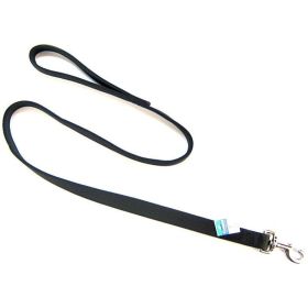 Coastal Pet Double Nylon Lead - Black - 48" Long x 1" Wide