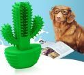 Cactus-Shaped Natural Rubber Toothbrush Stick for Effective Doggy Teeth Cleaning and Massage