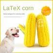 Corn-shaped squeaker chew toy