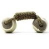 Durable Braided Rope Toy for Aggressive Chewers Bite Resistant Toothbrush with Tennis Ball Ends