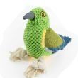 Plush Squeaky Parrot Shaped Rope Toy