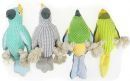 Plush Squeaky Parrot Shaped Rope Toy