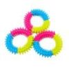 Tri-color rubber prickly ring