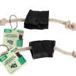 Water Buffalo Horn Rope Tug Toy- 2 Count, 10oz