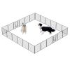 32" Outdoor Fence Heavy Duty Dog Pens 24 Panels Temporary Pet Playpen with Doors