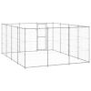 Outdoor Dog Kennel Galvanized Steel 156.3 ft²