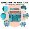 VEVOR Foldable Pet Playpen, 32'' x 24'' x 22'' Portable Dog Playpen, Crate Kennel for Puppy, Dog, Cat, Waterproof 600D Oxford Cloth, Removable Zipper,