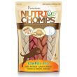 Premium Nutri Chomps Rawhide Free Chicken, Peanut Butter, Milk Dog Treats - 4 count