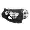 Alpine All Weather Dog Coat - Black and White Plaid