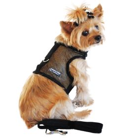 Cool Mesh Dog Harness (Option: Solid BlackX-Small)