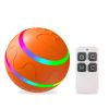 Interactive Dog Chew Toy Ball; Dog Balls Toy; USB Rechargeable Electric Pet Toy With LED Light