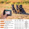 990FT Radius Dog Training Collar Wireless Fence IPX6 Waterproof Pet Beep Vibration Electric Shock Fence System 3 Channels Rechargeable Transmitter Rec