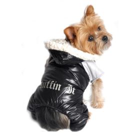 Black and Grey Ruffin It Dog Snow Suit Harness (Option: X-SMALL)